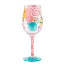 Lolita Best Mom Ever Handpainted Wine Glass, 15 oz.