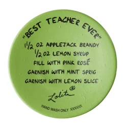 Lolita Best Teacher Ever Handpainted Wine Glass, 15 oz.