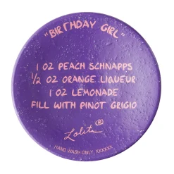 Lolita Birthday Girl Handpainted Wine Glass, 15 oz.