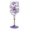 Lolita Butterfly Jubilee Handpainted Wine Glass, 15 oz.
