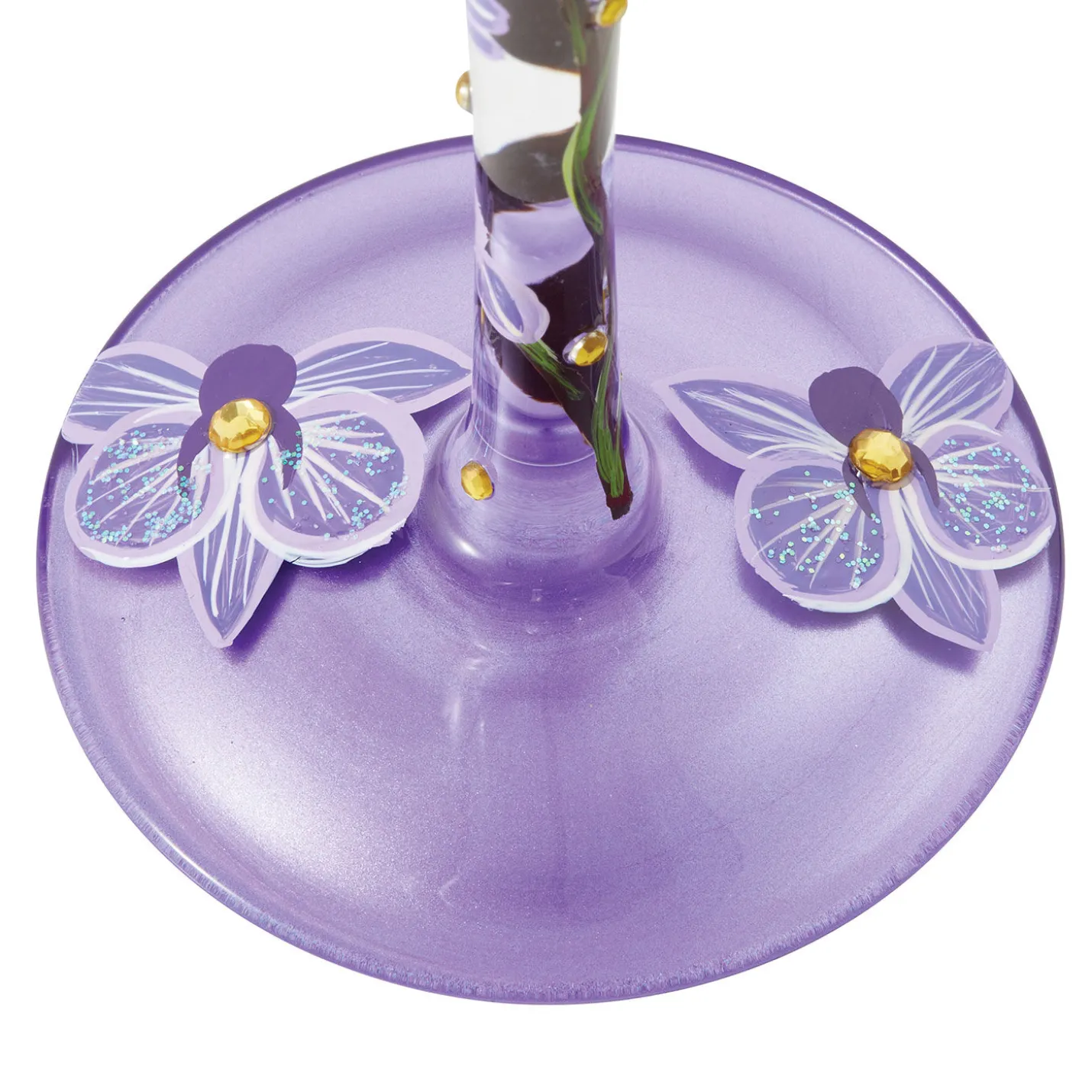 Lolita Butterfly Jubilee Handpainted Wine Glass, 15 oz.
