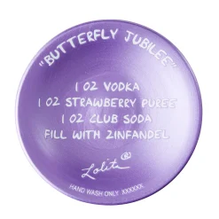 Lolita Butterfly Jubilee Handpainted Wine Glass, 15 oz.