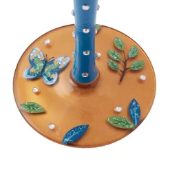 Lolita Garden Butterfly Handpainted Wine Glass, 15 oz.