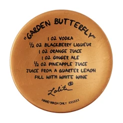 Lolita Garden Butterfly Handpainted Wine Glass, 15 oz.