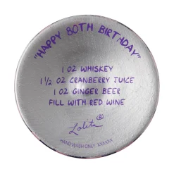 Lolita Happy 80th Birthday Handpainted Wine Glass, 15 oz.