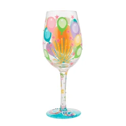 Lolita Happy 30th Birthday Handpainted Wine Glass, 15 oz.