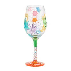 Lolita Happy 60th Birthday Handpainted Wine Glass, 15 oz.