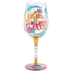 Lolita Life Is Better When Retired Wine Glass, 15 oz.
