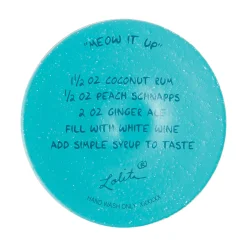 Lolita Meow It Up Handpainted Wine Glass, 15 oz.