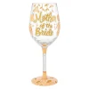 Lolita Mother of the Bride Handpainted Wine Glass, 15 oz.