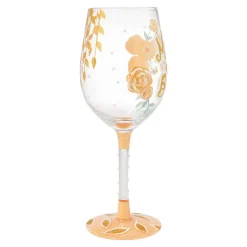 Lolita Mother of the Bride Handpainted Wine Glass, 15 oz.