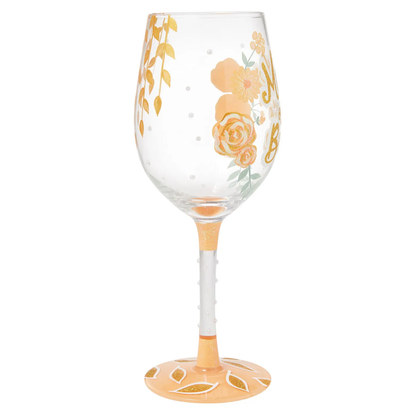 Lolita Mother of the Bride Handpainted Wine Glass, 15 oz.