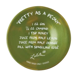 Lolita Pretty as a Peony Handpainted Wine Glass, 15 oz.