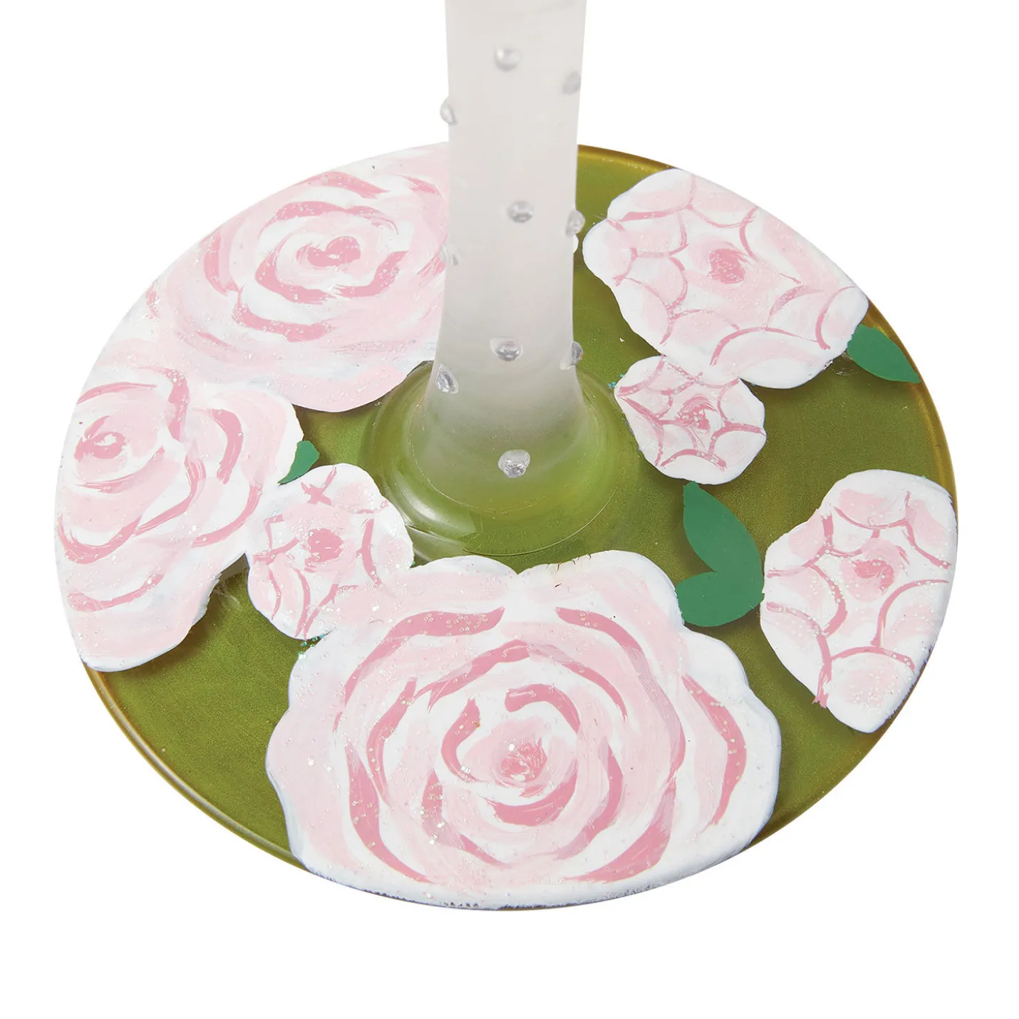 Lolita Pretty as a Peony Handpainted Wine Glass, 15 oz.