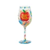 Lolita Super Teacher Handpainted Wine Glass, 15 oz.