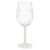 Lolita Two Hearts One Love Handpainted Wine Glass, 15 oz.