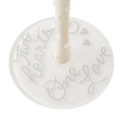 Lolita Two Hearts One Love Handpainted Wine Glass, 15 oz.