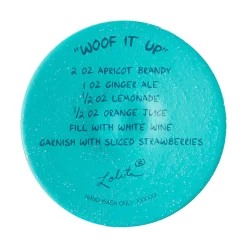 Lolita Woof It Up Handpainted Wine Glass, 15 oz.