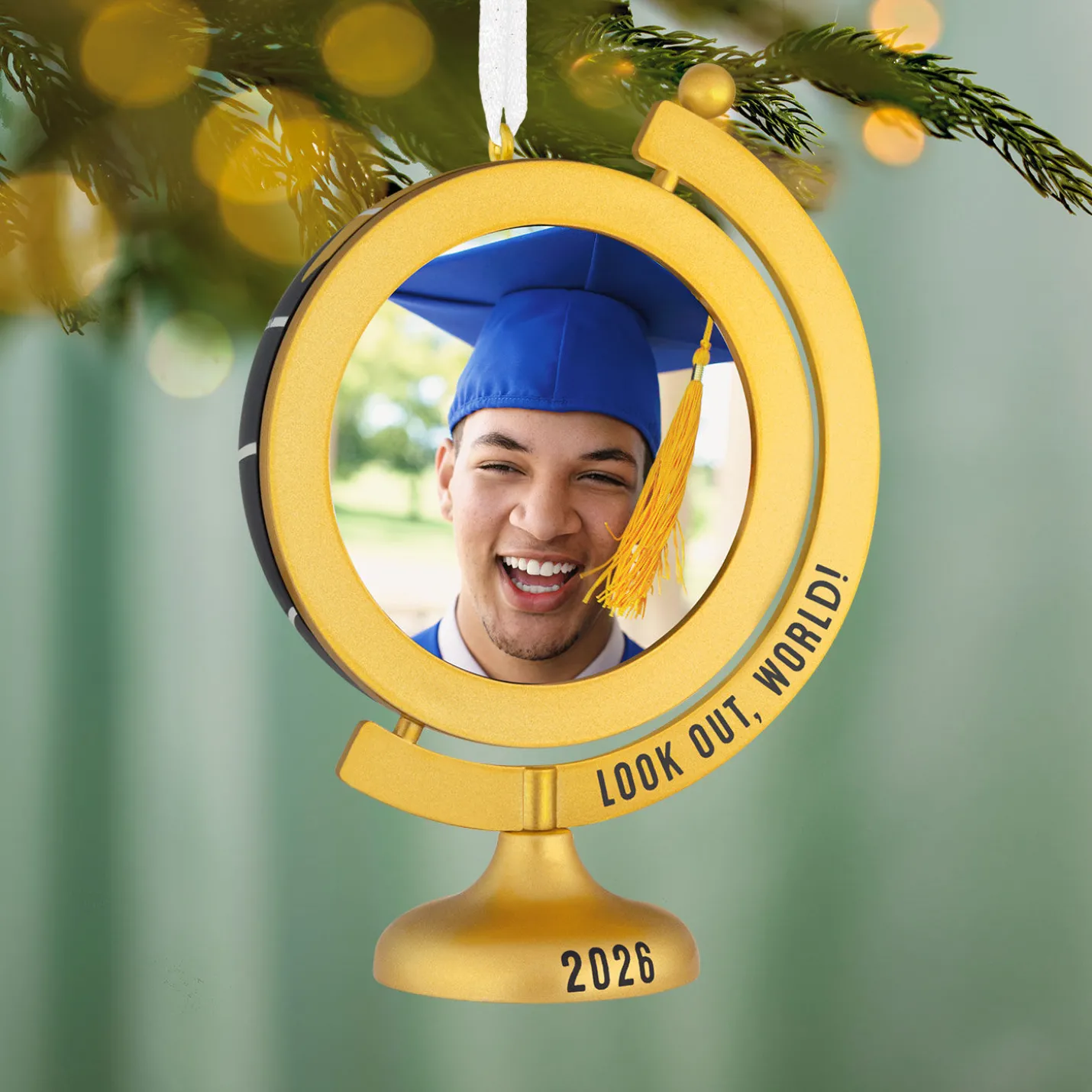 Look Out, World! 2026 Personalized Ornament, Custom Photo