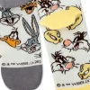 Looney Tunes™ Cartoon Faces Mismatched Novelty Crew Socks