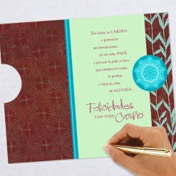 Lord Bless You Spanish-Language Birthday Card for Dad