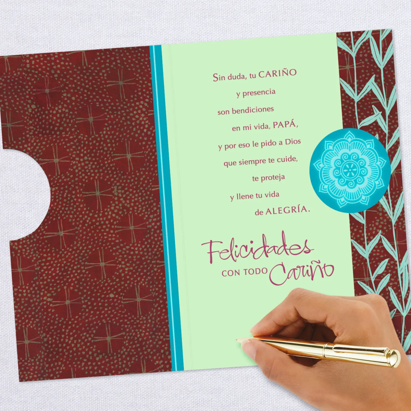 Lord Bless You Spanish-Language Birthday Card for Dad