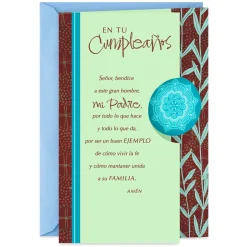 Lord Bless You Spanish-Language Birthday Card for Dad