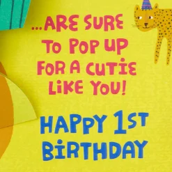 Lots of Surprises Pop-Up First Birthday Card
