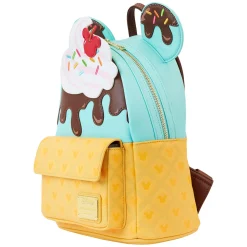Loungefly Disney Mickey and Minnie Ice Cream Cone Mini Backpack