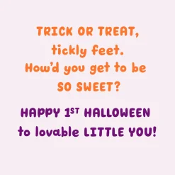 Lovable Little You First Halloween Card