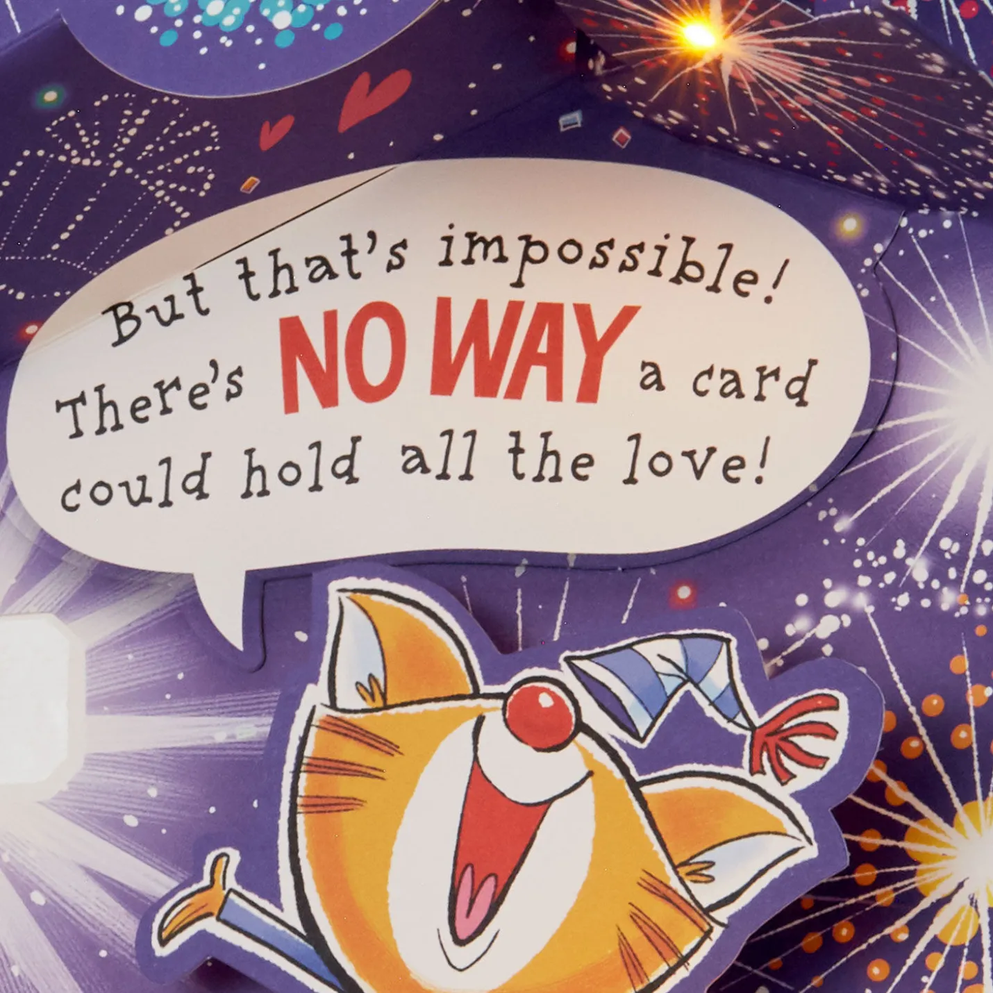 Love Explosion Funny Pop-Up Birthday Card With Sound