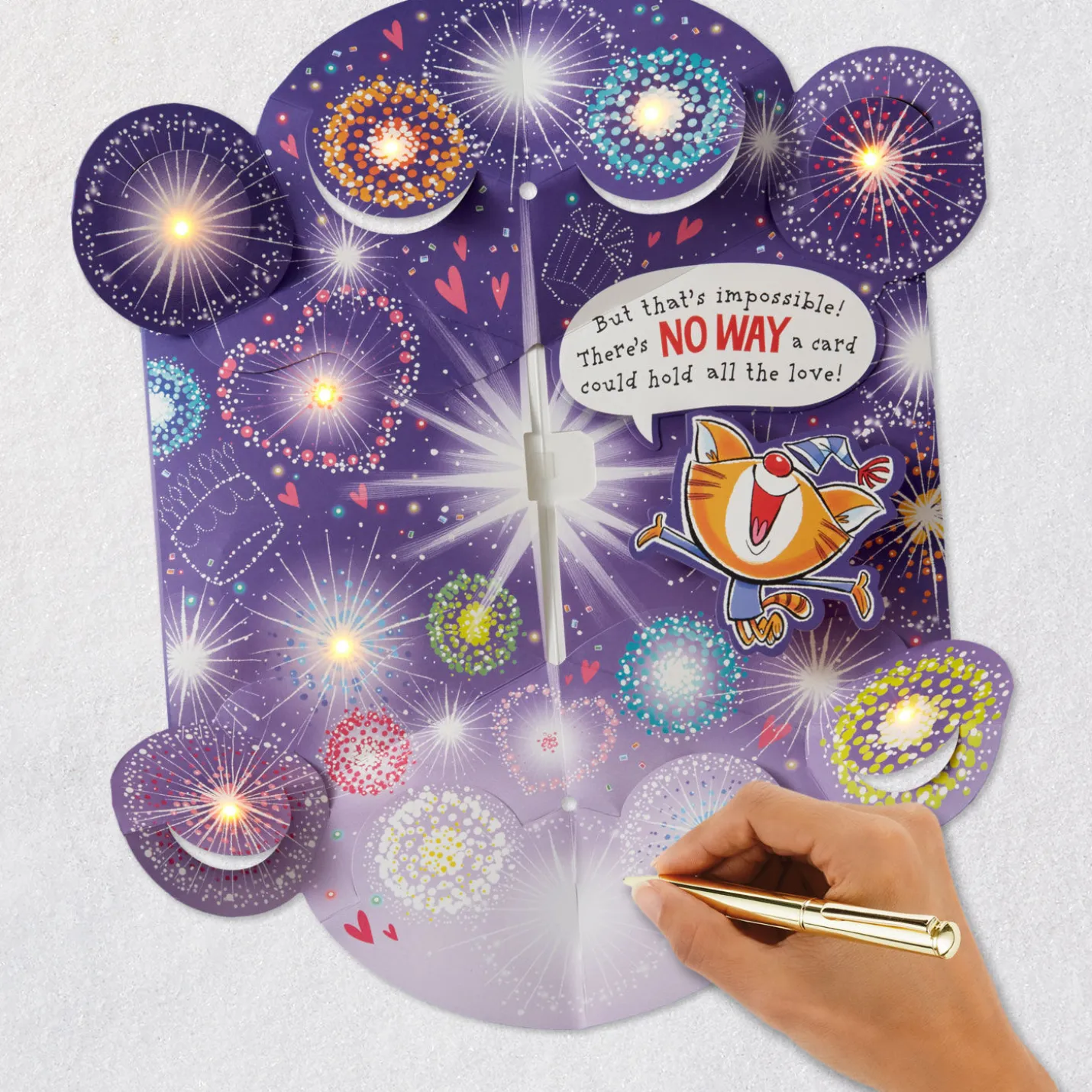 Love Explosion Funny Pop-Up Birthday Card With Sound