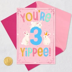 Love Watching You Grow 3rd Birthday Card