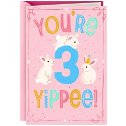 Love Watching You Grow 3rd Birthday Card