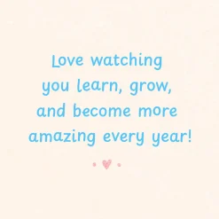 Love Watching You Grow 3rd Birthday Card