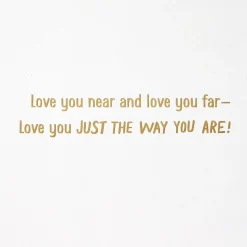 Love You Just the Way You Are Birthday Card for Granddaughter