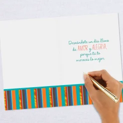 Love and Joy Spanish-Language Birthday Card for Godson