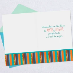 Love and Joy Spanish-Language Birthday Card for Godson