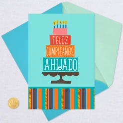 Love and Joy Spanish-Language Birthday Card for Godson