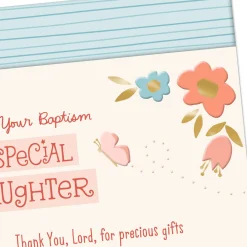 Love and Prayers Today and Always Baptism Card for Goddaughter