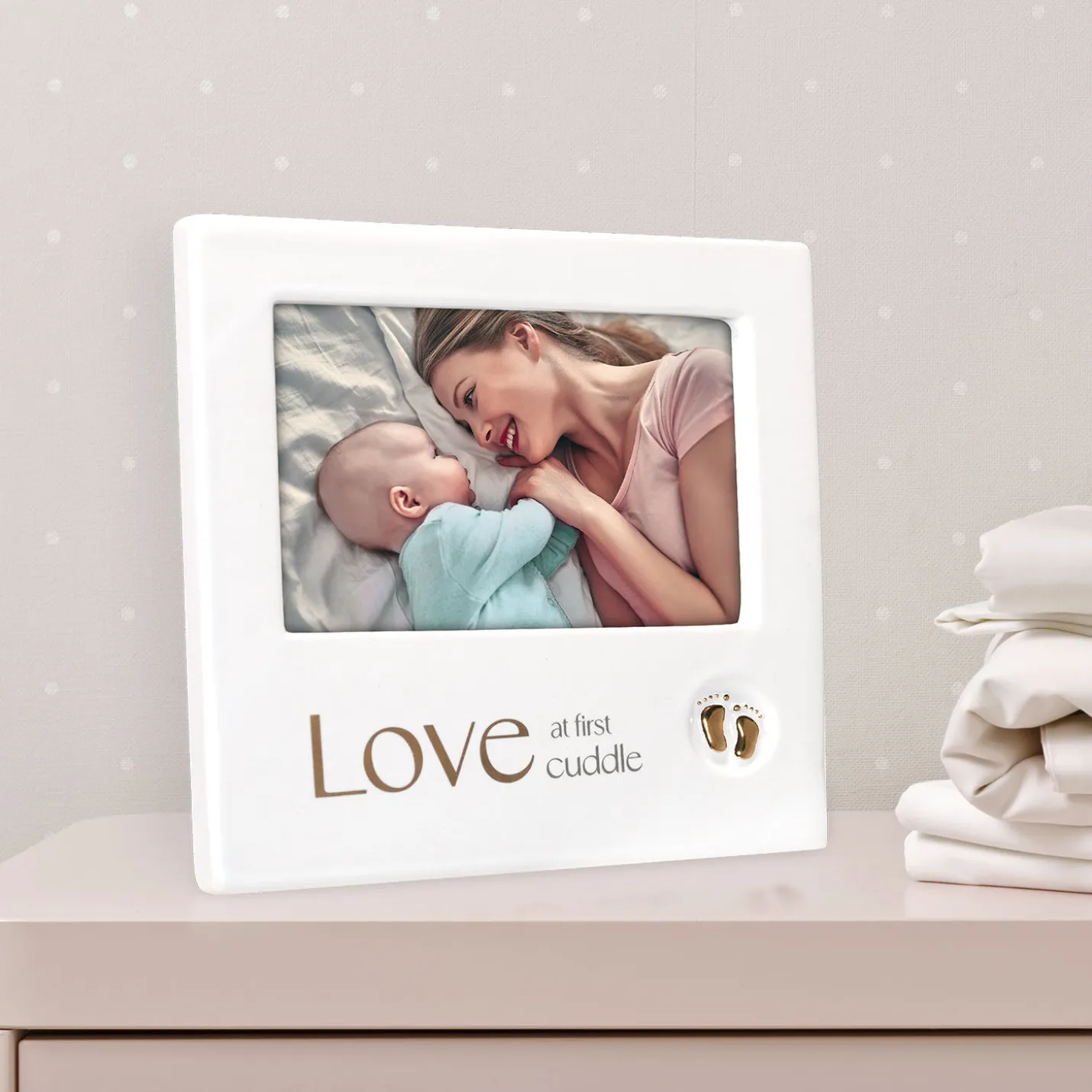 Love at First Cuddle Ceramic Picture Frame, 4x6