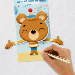 Loved From Head to Toe Pop-Up First Birthday Card for Boy