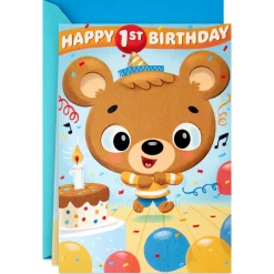 Loved From Head to Toe Pop-Up First Birthday Card for Boy