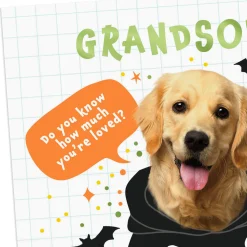 Loved a Skele-Ton Halloween Card for Grandson