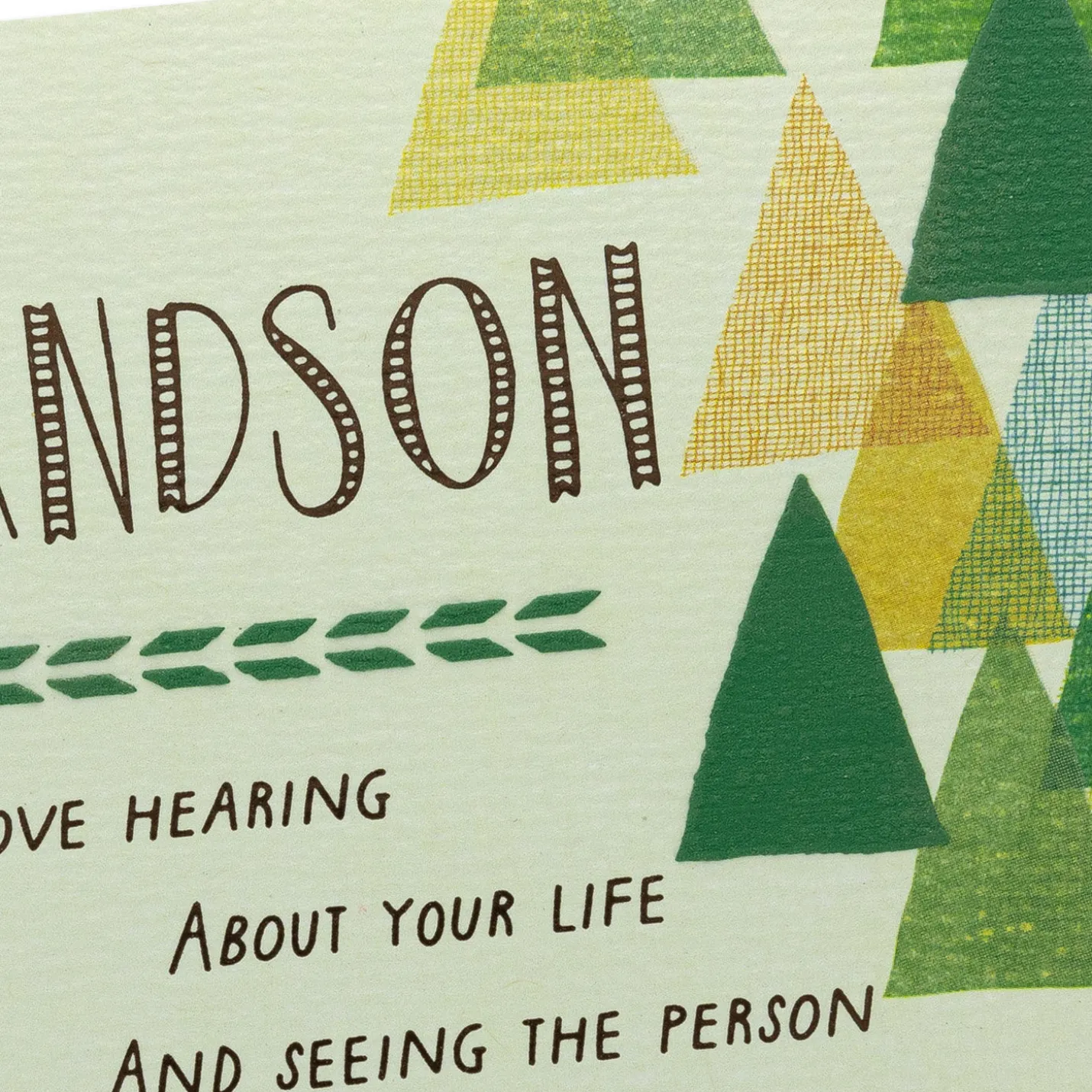 Love Hearing About Your Life Birthday Card for Grandson