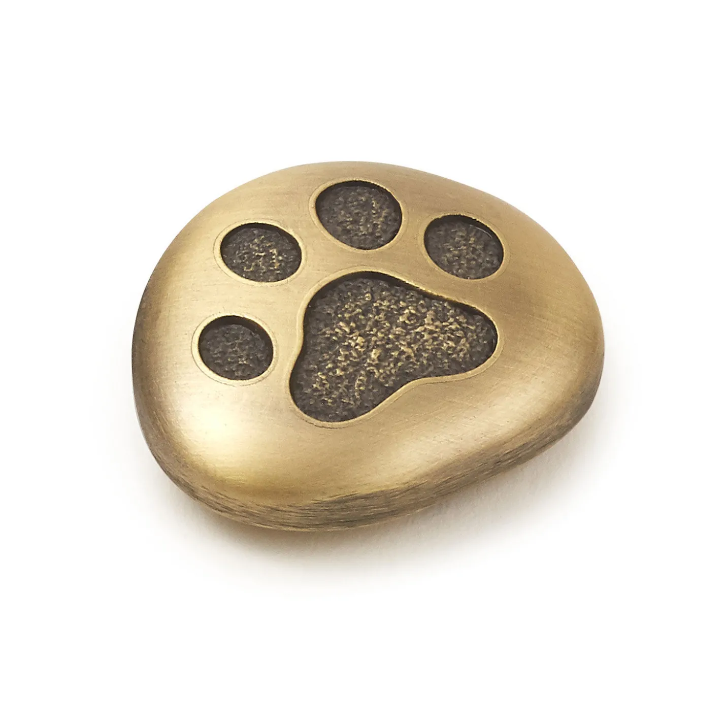 Love Is Furever Paw Print Metal Pocket Token