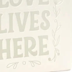 Love Lives Here House-Shaped Vase