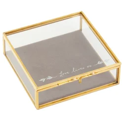 Love Lives On Glass Memory Box, 5x5