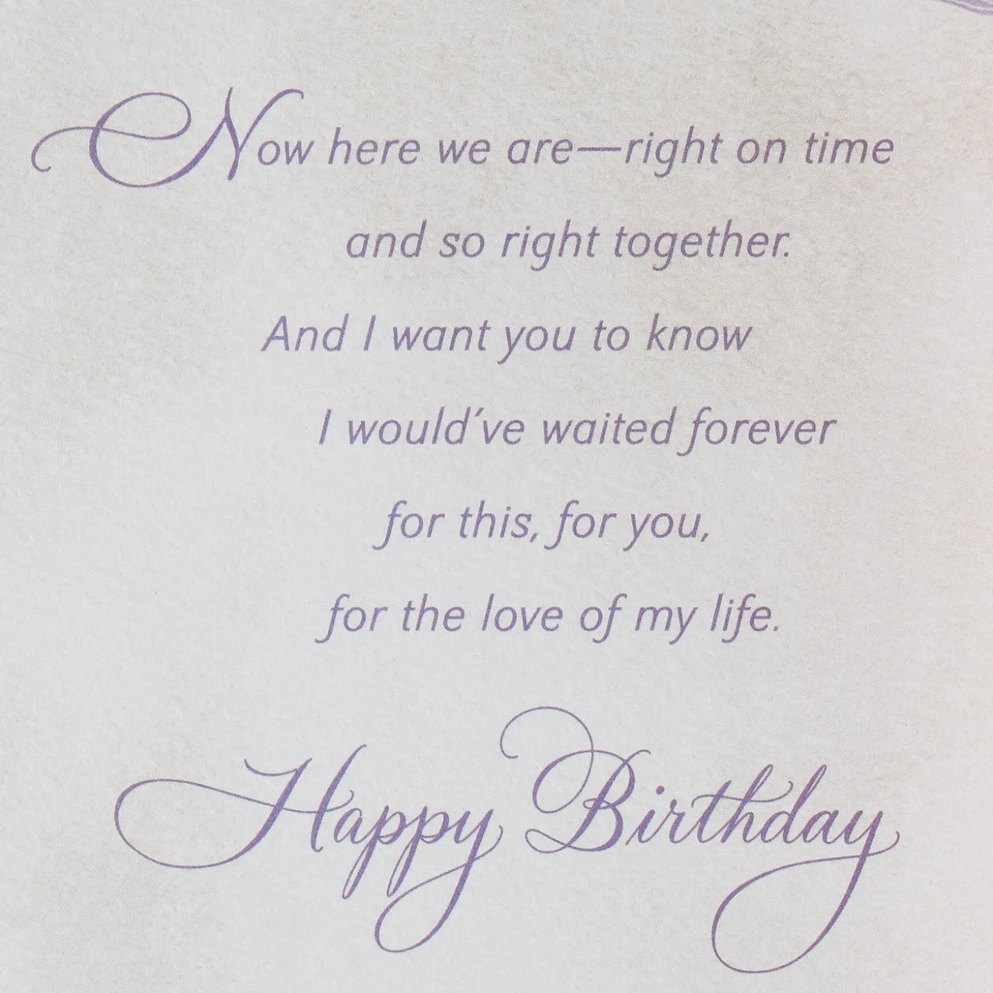 Love of My Life Romantic Birthday Card