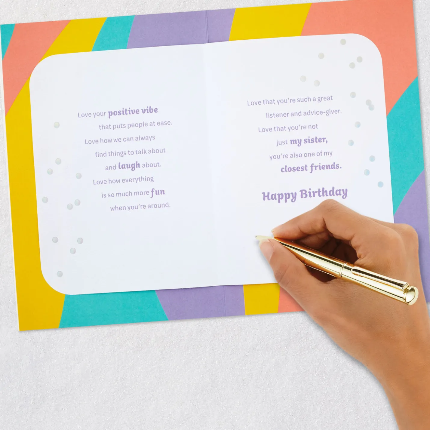 Love So Much About You Birthday Card for Sister